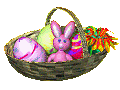 Gif animé Pâques lapin
